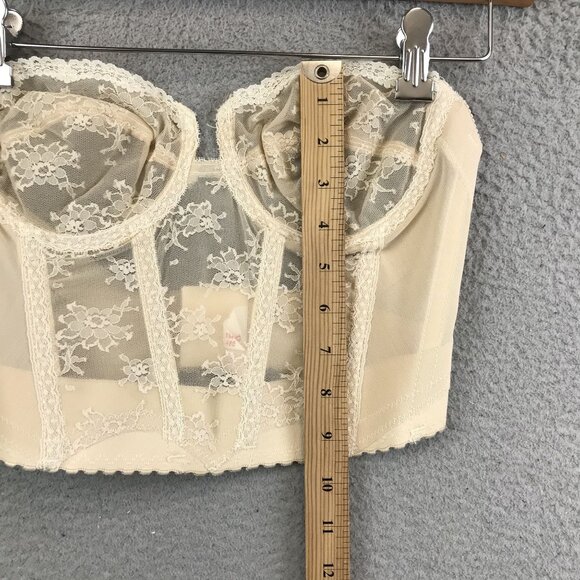 Vintage Backless Lace Bustier 34B By Strouse Adler Co. - Picture 3 of 7